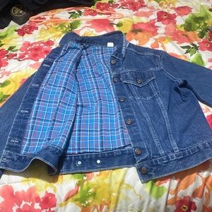 Small ladies/ girls Levi flannel lined jean jacket